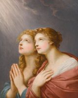祈る２人の女性の習作（ハインリヒ・フリードリヒ・フューガー画）