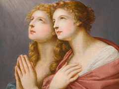 アイキャッチ用　祈る２人の女性の習作
