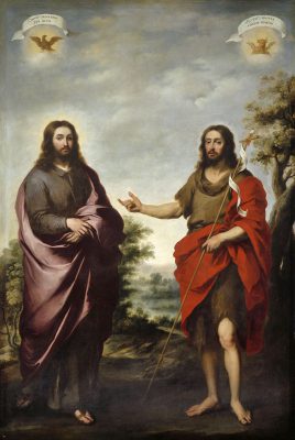 キリストを指し示す洗礼者聖ヨハネ（バルトロメ・エステバン・ムリーリョ画）