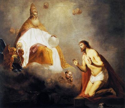 イエスを右の座に招かれる神（ピーテル・デ・グレッベル画）