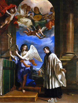 聖アロイジオ・ゴンザガの召命（グエルチーノ画）