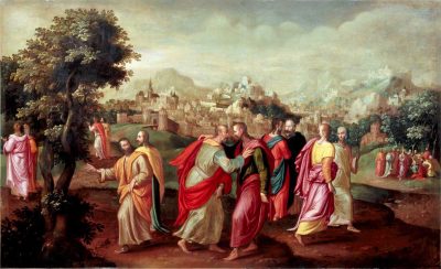 キリスト、使徒たちを2人1組で派遣する（画家不詳）