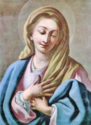 聖アルフォンソ・デ・リゴリの描いた聖母(1718年頃)