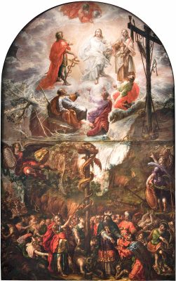 モーセと青銅の蛇、そして主の変容（クリストバル・デ・ビジャルパンド画）