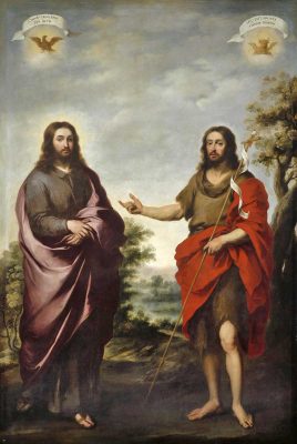 キリストを指し示す洗礼者聖ヨハネ（バルトロメ・エステバン・ムリーリョ画）