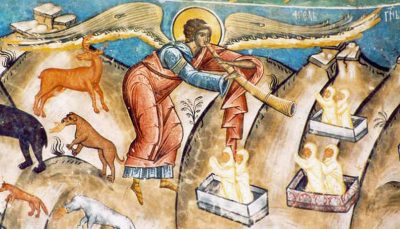 死者の復活（ルーマニア・ヴォロネツレ修道院壁画）