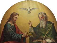 冠と聖三位一体［部分］（マックス・フュルスト画）