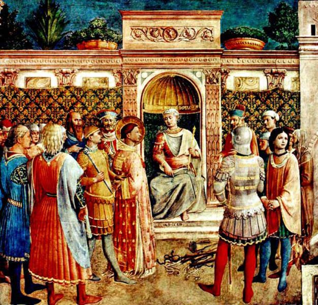 聖ユスチノの裁判（フラ・アンジェリコ画）
