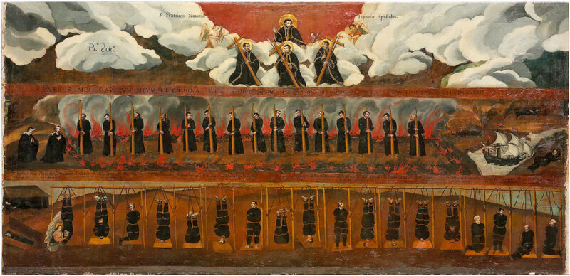 イエズス会日本殉教図（ローマ・ジェズ教会蔵）