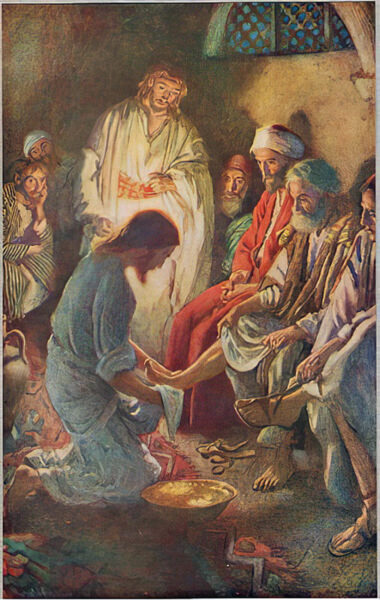 洗足（ハロルド・コッピング画）