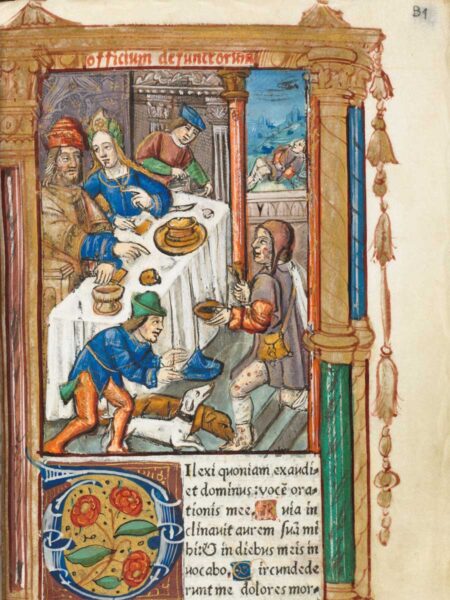 ラザロ［ギヨーム・ル・ルージュ印刷社製時祷書］